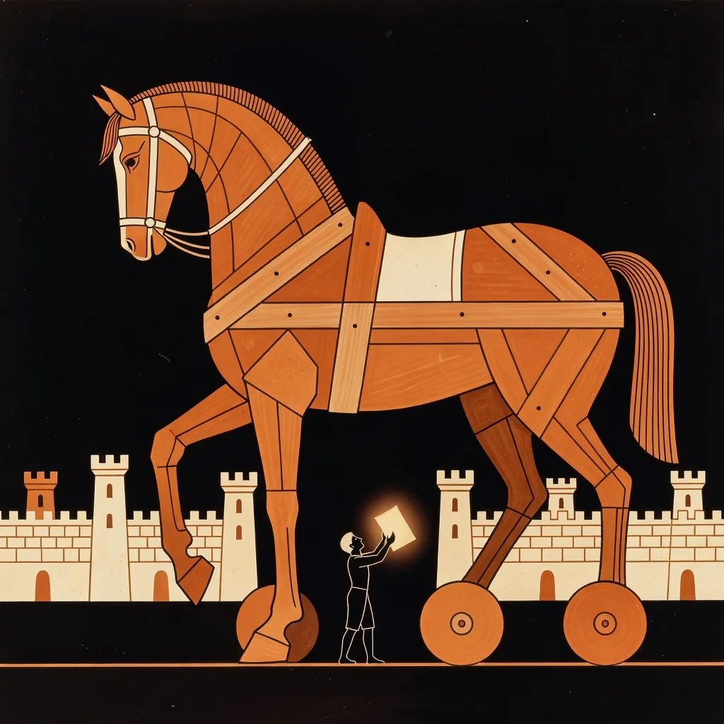 A scene from the epic, displayed on a progressively smaller screen