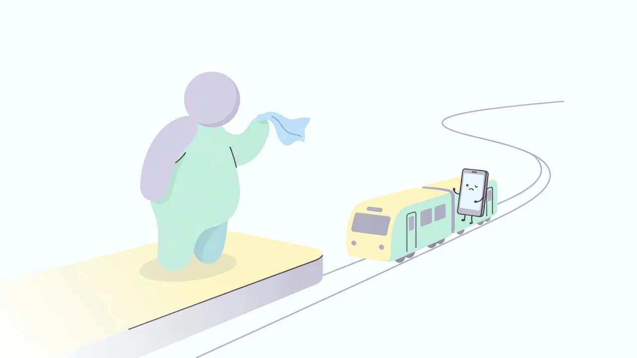 Scene from the program: walking away, simply
