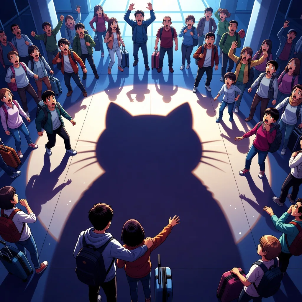 Security footage: the arrivals gate