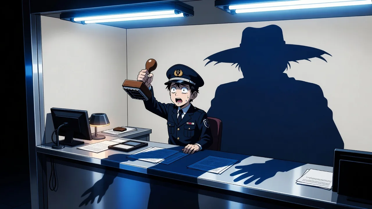 Security footage: the arrivals hall