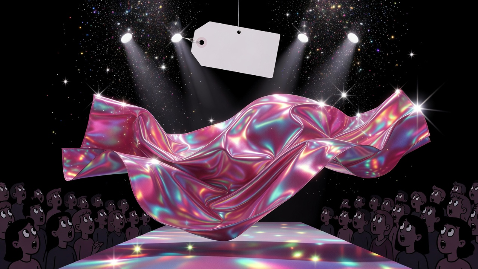 100% Polyester reveal art