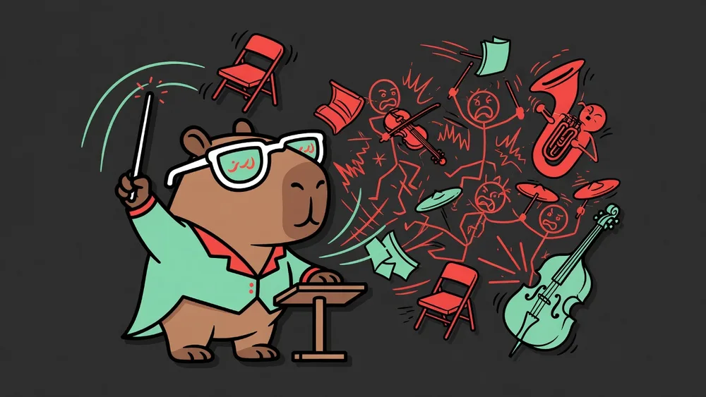 calm down capybara art